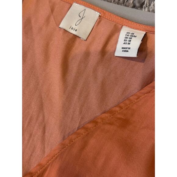 Joie Copper Rose Tiered Maxi Dress Flutter Sleeves Women’s Size Medium NWT - Picture 12 of 12